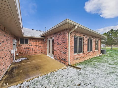 Side exterior at 143 Devonshire Court, Anderson, IN