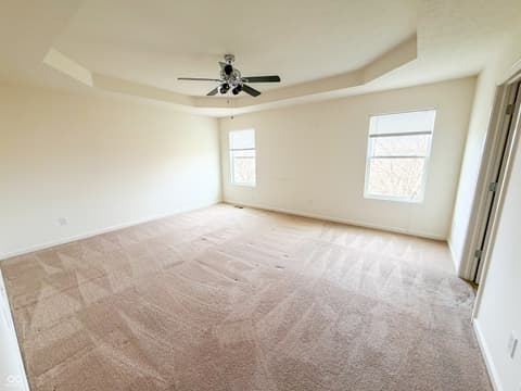Primary bedroom at 3366 Firethorn Drive, Whitestown, IN