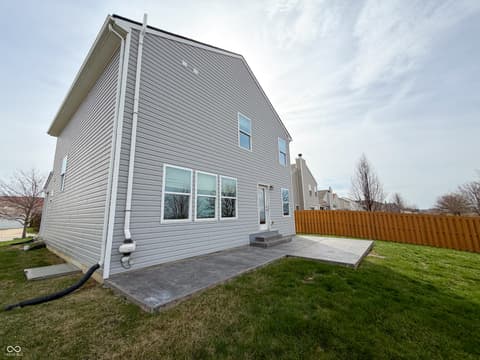 Backyard at 3366 Firethorn Drive, Whitestown, IN