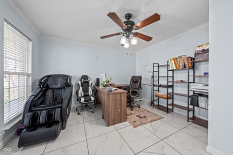 Home office at 11103 Bear Hollow Drive, Indianapolis, IN