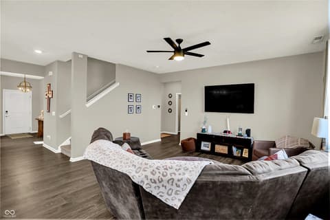 Living room at 2042 Downey Lane, Greenfield, IN