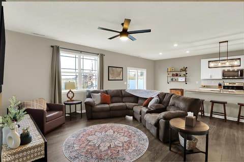 Living room at 2042 Downey Lane, Greenfield, IN