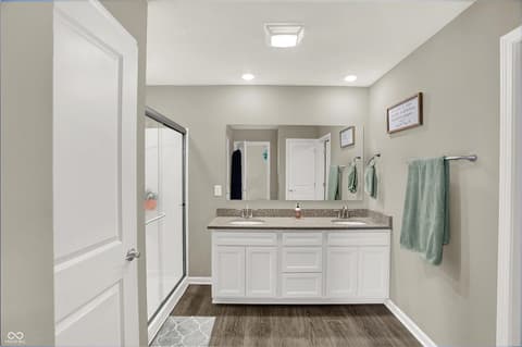 Bathroom at 2042 Downey Lane, Greenfield, IN