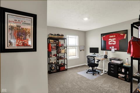 Home office at 2042 Downey Lane, Greenfield, IN