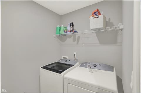Laundry room at 2042 Downey Lane, Greenfield, IN