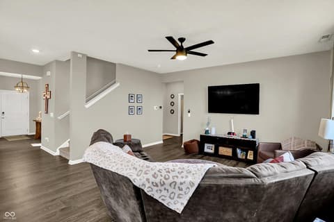Living room at 2042 Downey Lane, Greenfield, IN