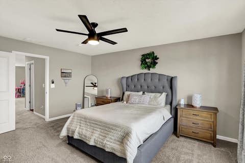 Bedroom at 2042 Downey Lane, Greenfield, IN
