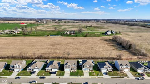Aerial view at 2042 Downey Lane, Greenfield, IN