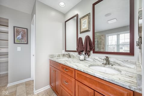 Bathroom at 4244 Sedge Court, Zionsville, IN