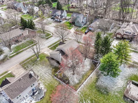 Aerial view at 11124 Ashley Place, Fishers, IN