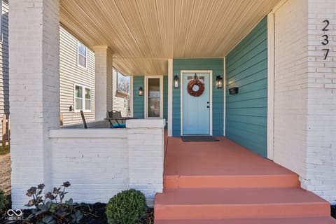 Front exterior at 237 Kansas Street, Indianapolis, IN