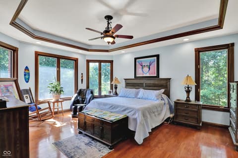 Primary bedroom at 3215 Kestrel Court, Martinsville, IN