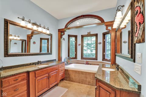 Primary bathroom at 3215 Kestrel Court, Martinsville, IN