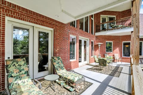 Outdoor living area at 3215 Kestrel Court, Martinsville, IN