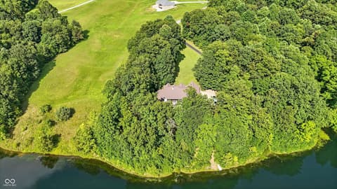 Aerial view at 3215 Kestrel Court, Martinsville, IN