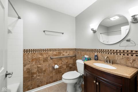 Bathroom at 7335 Chapel Villas Lane, Indianapolis, IN