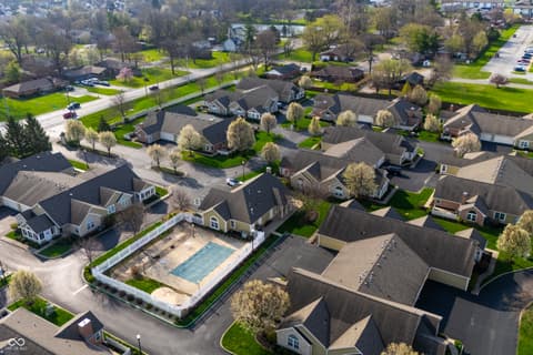 Aerial view at 7335 Chapel Villas Lane, Indianapolis, IN
