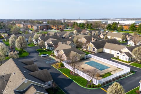 Aerial view at 7335 Chapel Villas Lane, Indianapolis, IN