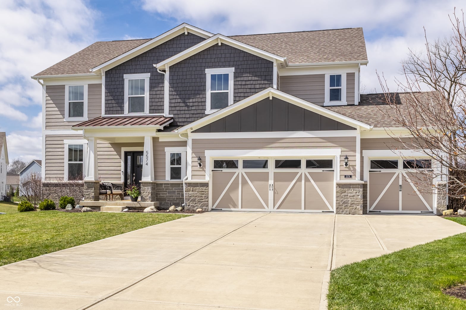 Front exterior at 5574 Pecan Court, Noblesville, IN