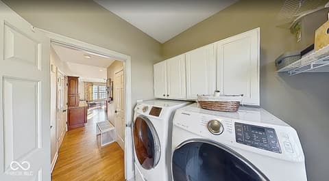 Laundry room at 5291 Woodfield Drive S, Carmel, IN
