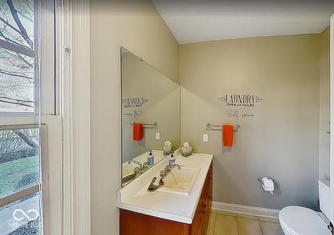 Bathroom at 5291 Woodfield Drive S, Carmel, IN