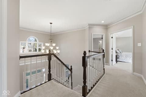 Hallway at 5291 Woodfield Drive S, Carmel, IN