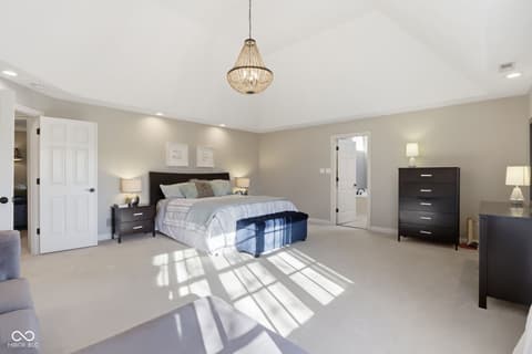 Bedroom at 5291 Woodfield Drive S, Carmel, IN