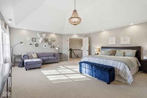 Bedroom at 5291 Woodfield Drive S, Carmel, IN