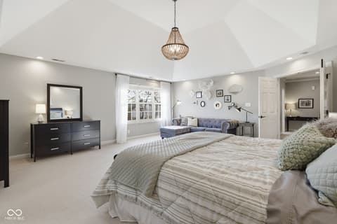 Bedroom at 5291 Woodfield Drive S, Carmel, IN