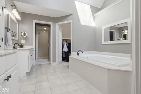 Bathroom at 5291 Woodfield Drive S, Carmel, IN