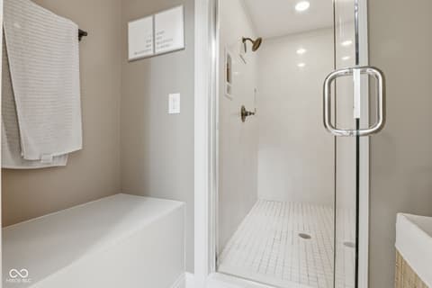 Bathroom at 5291 Woodfield Drive S, Carmel, IN