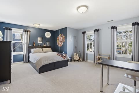 Bedroom at 5291 Woodfield Drive S, Carmel, IN