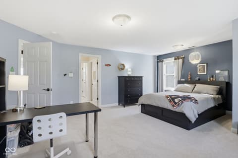 Bedroom at 5291 Woodfield Drive S, Carmel, IN