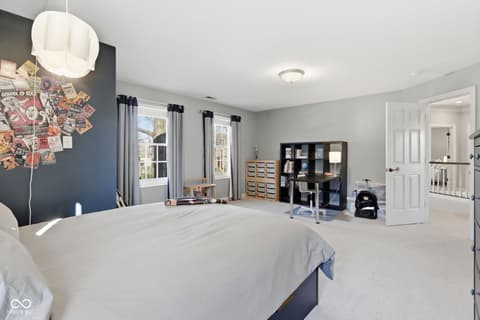 Bedroom at 5291 Woodfield Drive S, Carmel, IN