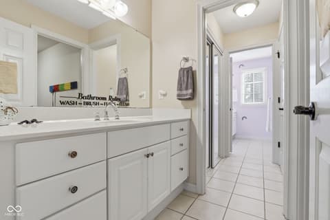 Bathroom at 5291 Woodfield Drive S, Carmel, IN