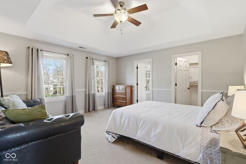 Bedroom at 5291 Woodfield Drive S, Carmel, IN