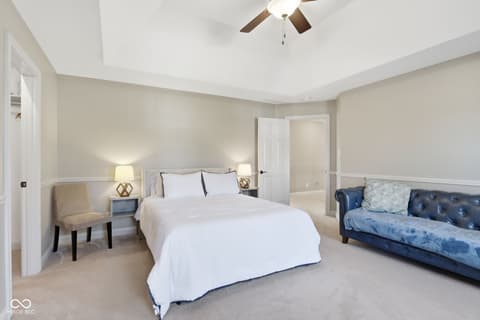 Bedroom at 5291 Woodfield Drive S, Carmel, IN