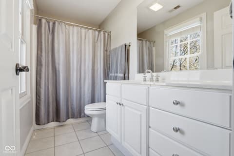 Bathroom at 5291 Woodfield Drive S, Carmel, IN