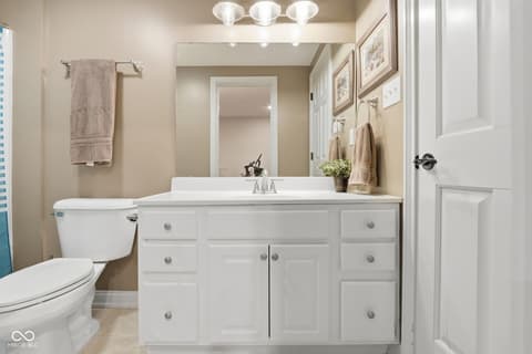 Bathroom at 5291 Woodfield Drive S, Carmel, IN