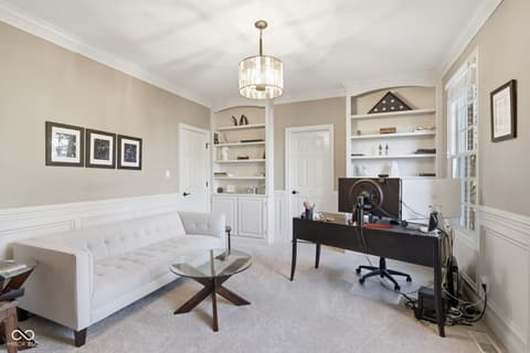 Home office at 5291 Woodfield Drive S, Carmel, IN