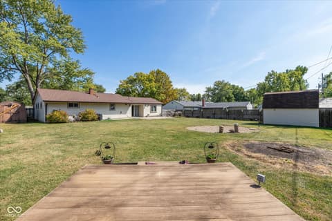 Yard at 3226 Elmhurst Drive, Indianapolis, IN