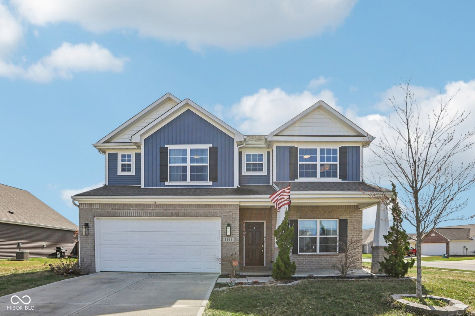 Front exterior at 6673 Laurelwood Drive, Pendleton, IN