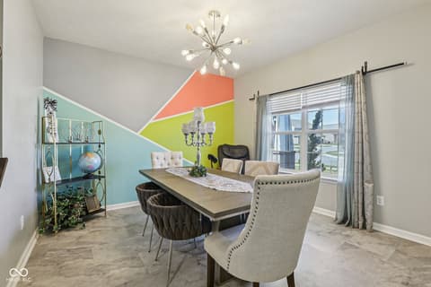 Dining room at 6673 Laurelwood Drive, Pendleton, IN