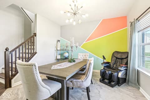 Dining room at 6673 Laurelwood Drive, Pendleton, IN