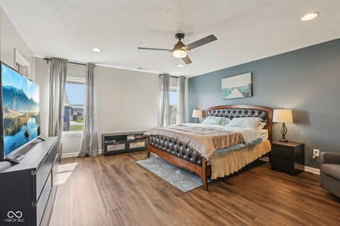 Primary bedroom at 6673 Laurelwood Drive, Pendleton, IN