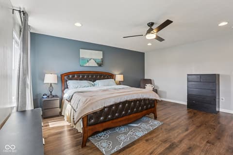 Primary bedroom at 6673 Laurelwood Drive, Pendleton, IN