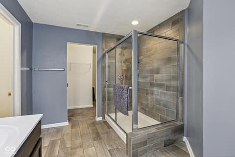 Primary bathroom at 6673 Laurelwood Drive, Pendleton, IN