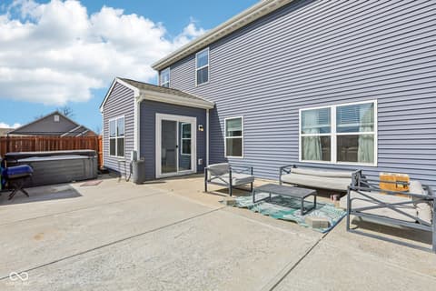 Outdoor living area at 6673 Laurelwood Drive, Pendleton, IN