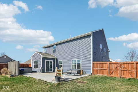 Backyard at 6673 Laurelwood Drive, Pendleton, IN