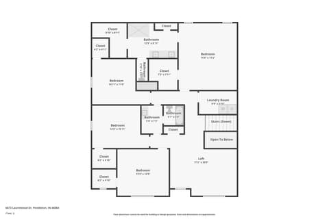 Floor Plan — 6673 Laurelwood Drive, Pendleton, IN